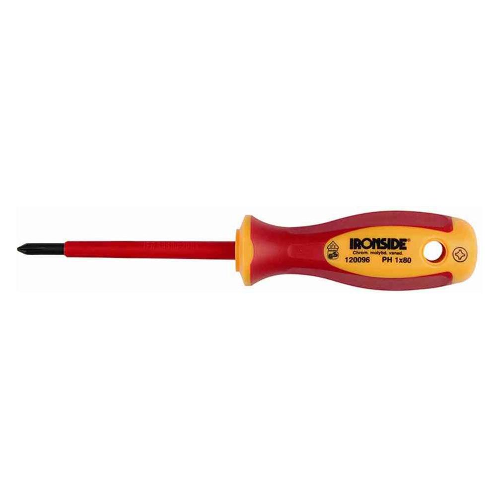 Ironside 120096 VDE-Schraubendreher PH 1 x80 IEC/VDE AC 1000V (120096)