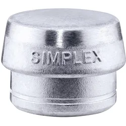 Halder, Zubehör Schlagwerkzeug, Schonhammerkopf SIMPLEX Kopf-Ø 80 mm Weichmetall silber hart