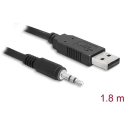 USB Kabel Delock A -> Seriell-TTL 3,5mm Klinke 1.80m