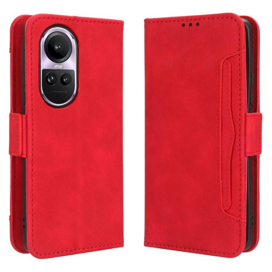 Cover-Discount Oppo Reno 10 / 10 Pro - Etui mit Kartenfächer rot (OPPO Reno 10, Oppo Reno 10 Pro) (660149169B)