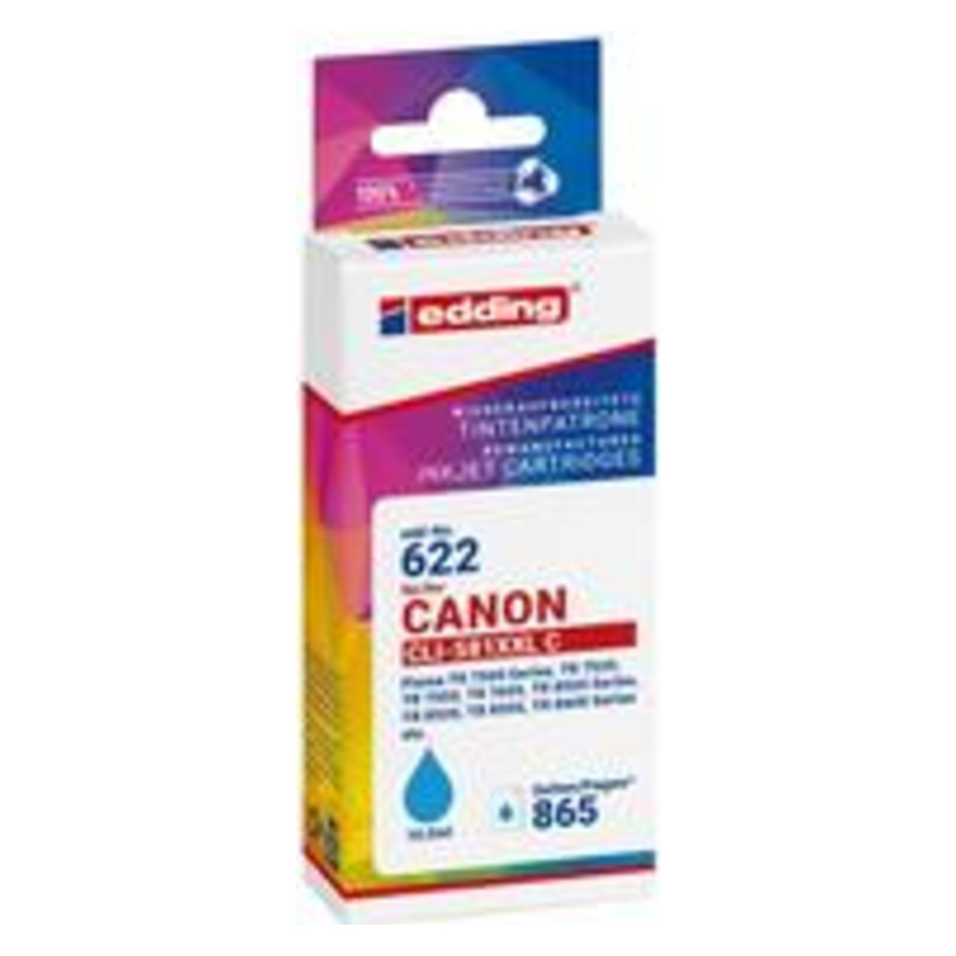 Edding Druckerpatrone EDD-622 ersetzt CLI-581XXLC - - 10.5 ml (C) (18-622)