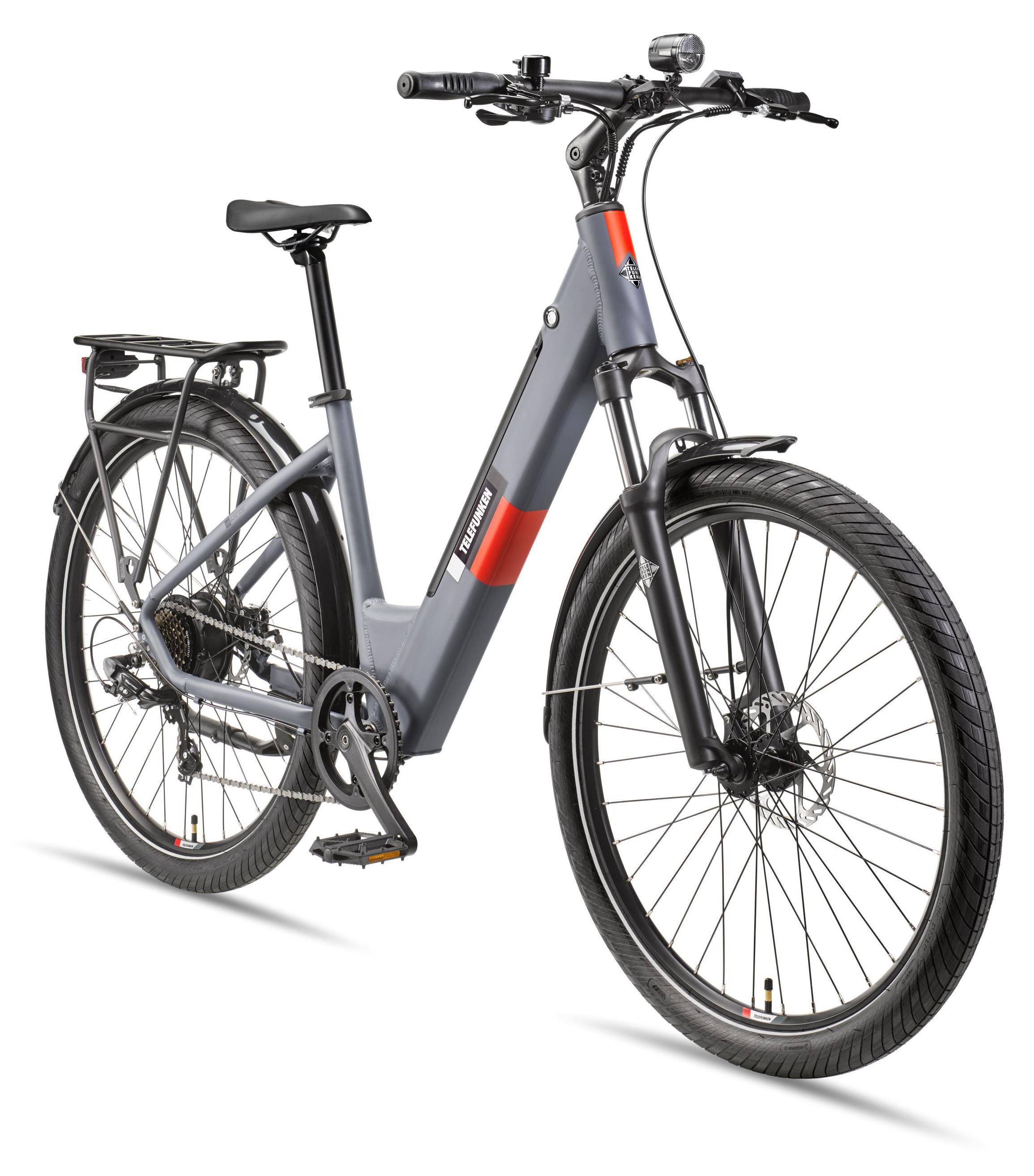 Telefunken City SUV E-Bike | Elektrofahrrad 27,5 Zoll | Heckmotor| 7-Gang Kettenschaltung | 468 Wh Akku | Pedelec