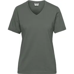 James & Nicholson Damen Bio Workwear T-Shirt Solid JN1807 dark grey (solid) XL