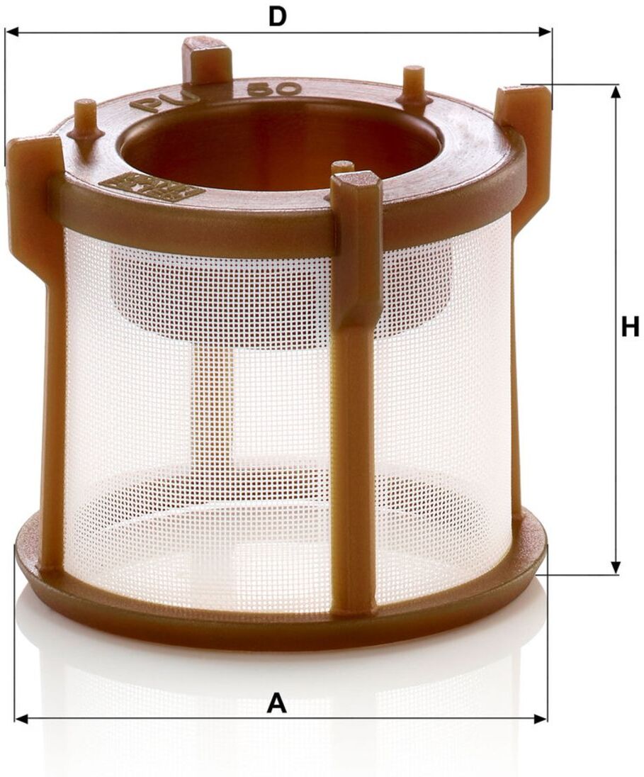 Mann-Filter Filtro carburante PU 50 x