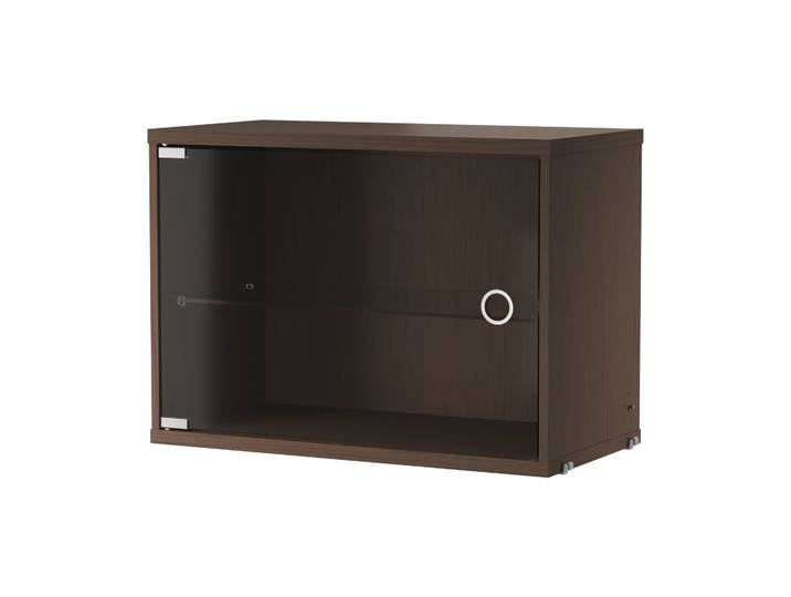 String String Vitrinenschrank Dunkle Eiche, 58x30 cm
