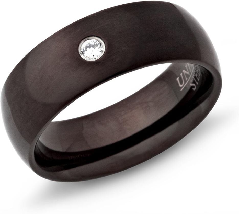Unique Trauringe Edelstahl Eheringe 7mm Gravur schwarz