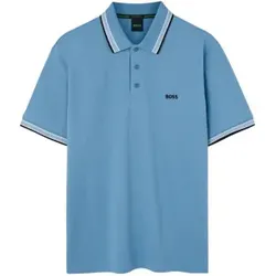 BOSS für Herren. 50469055 Blaues Poloshirt von Paddy (M), Lässig, Baumwolle, Kurzarm