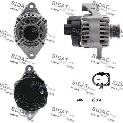 SIDAT A12DE0620A2 Lichtmaschine Generator LiMa 120A 12V für FIAT TIPO Kombi (356) 500X (334) TIPO Schrägheck (356) 500L (351, 352) TIPO Stufenheck
