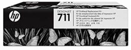 HP 711 (C1Q10A) kit substituição cabeça de impressão + tinteiros cores