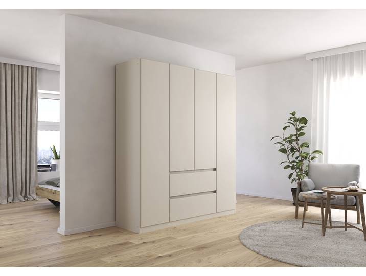 Drehtürenschrank Mainz 181cm Beige/Kaschmir Classic ohne Spiegeltür/-en