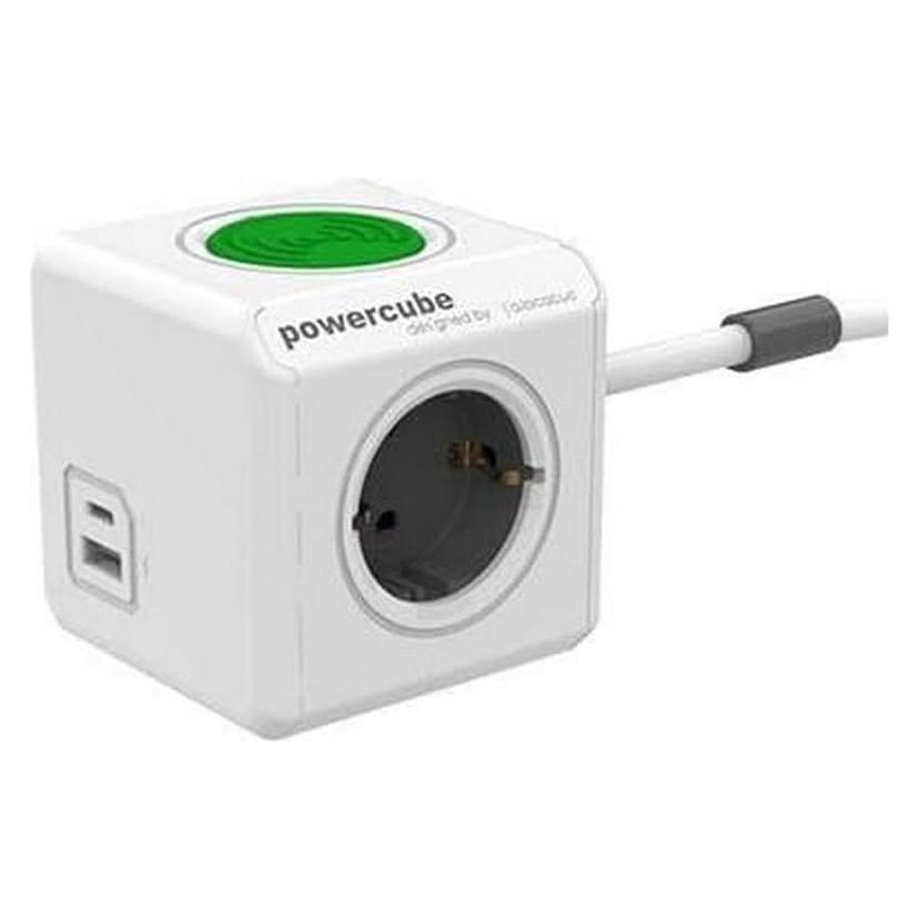 Allocacoc PowerCube (3x, USB-A, USB-C, 1.50 m) (11092/DEPEWL)