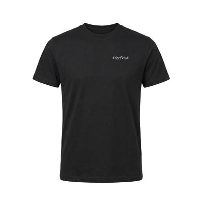 T-Shirt KLEINIGKEIT "Kleinigkeit Bois Straightcut Shört dorfkind", Herren, Gr. M, schwarz, 100% Baumwolle, unifarben, normal, Rundhals, Shirts T-Shirt