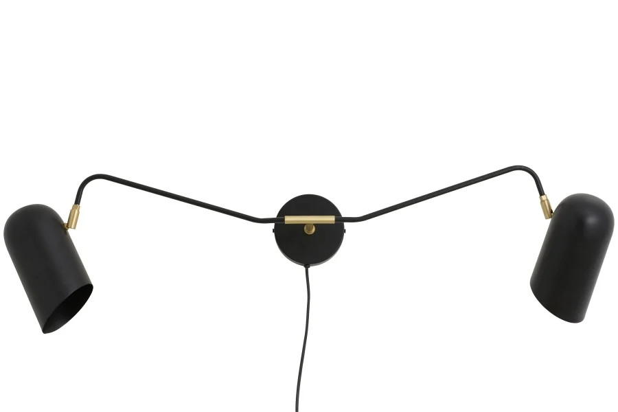 Nordal Eris wandlamp - zwart