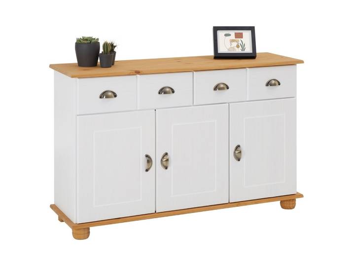 SIDEBOARD COLMAR weiß/braun