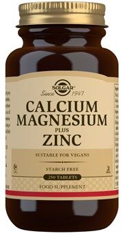 SOLGAR CALCIUM MAGNESIUM ZINK Kosttilskud 250 stk