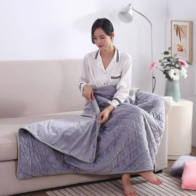Uplift Essentials Portable USB Electric Heated Throw Blanket & Wearable Warm Shawl gray 39 In X 55 In Standard