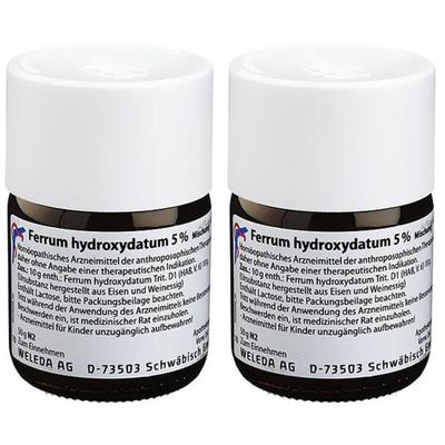 Ferrum Hydroxydatum 5% Trituration 2x 2x50 g