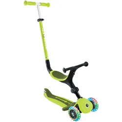 Globber Scooter 3in1 Go-Up active mit Leuchtrollen, gruen