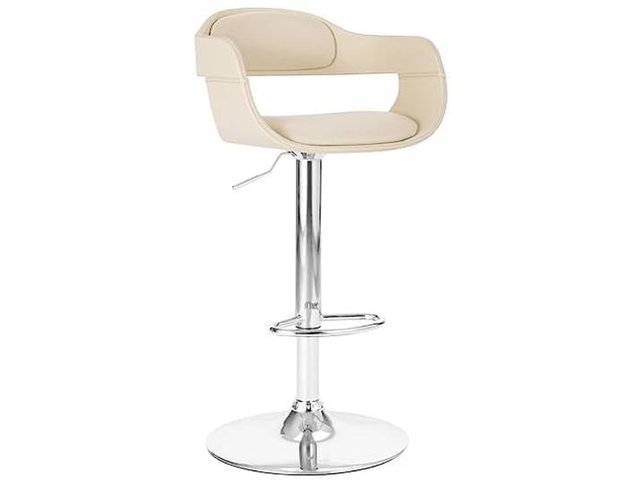 vidaXL Barstuhl Höhenverstellbar Tresenhocker Barhocker Küchenhocker Thekenhocker Tresenstuhl Bistrohocker Bar Stuhl Hocker Weiß Kunstleder