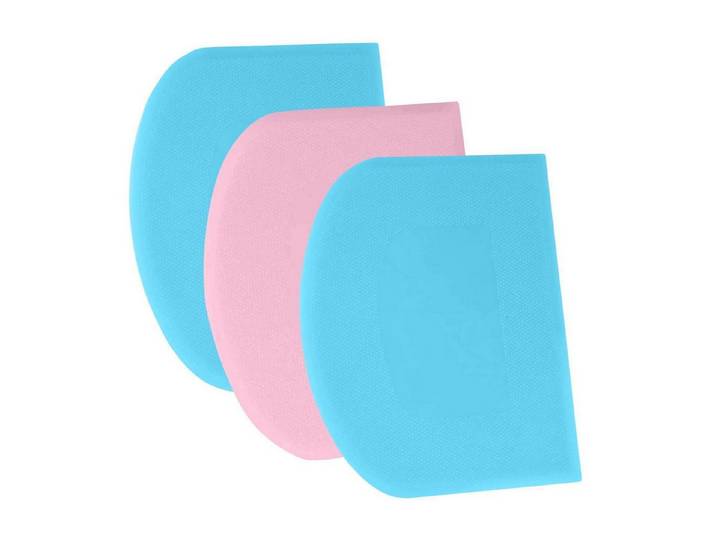 LuxusKollektion Teigschaber Teigschaber Set 3 Stück Blau Pink