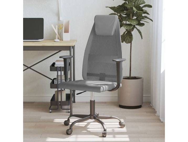Chaise de bureau réglable en hauteur gris chaise chaise de travail chaise en tissu chaise d'ordinateur siège de 353024