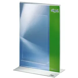 Sigel Tischaufsteller TA222 transparent, 15x21.5x5.3 cm