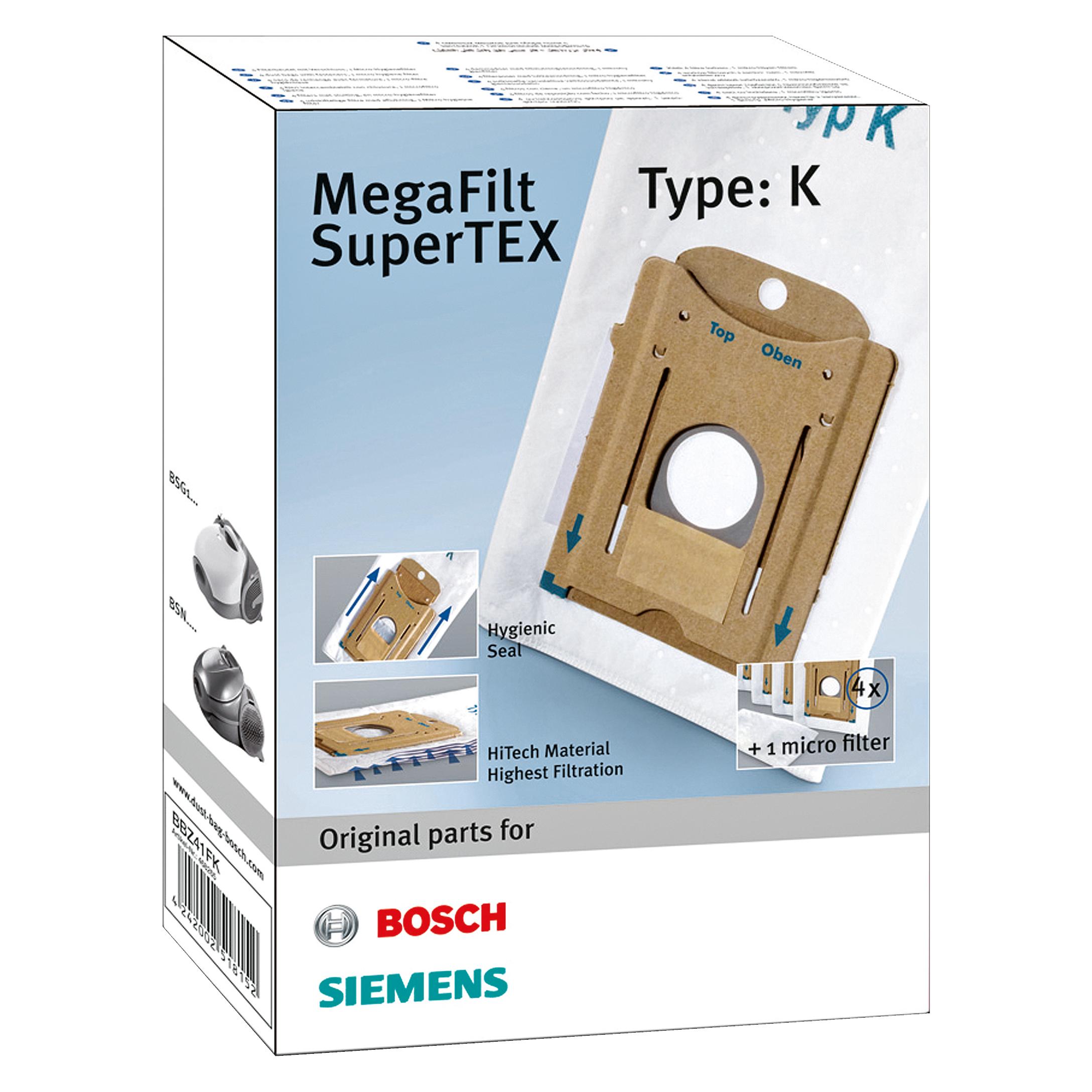 Bosch Hausgeräte BBZ41FK Staubsauger Zubehör/Zusatz (2x) (BBZ41FK)