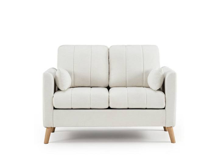 VINGLI Sofa klein 2-Sitzer, 120cm Couch aus Chenille, stabilen Füßen, einfache Montage – vielseitig für Büro/Wohnzimmer