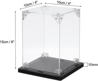 Unique Acrylic Display Case, Dustproof Storage Organizer for Collectibles 1Pc