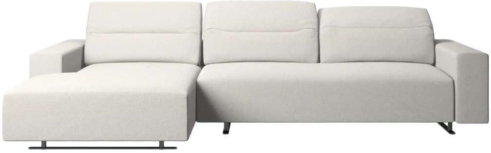 BoConcept Sofá Hampton chaiselongue izquierda Lazio bouclé . Blanco
