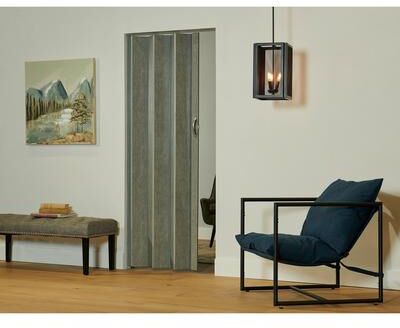 Spectrum Towne Collection Berkshire Loft PVC Folding Closet Door Accordion Door 36 x 80