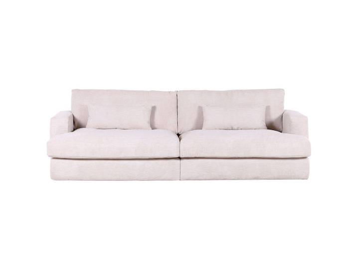 Landscape Bigsofa, Creme, Kunststoff, 3-Sitzer, Füllung: Polyester, 270x67x120 cm, Rücken echt, Armteil links, rechts, Wohnzimmer, Sofas & Couches, Sofas, Bigsofas