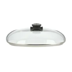 Meisterkoch Sicherheitsglasdeckel 28cm  Universal ¦ transparent/klar ¦ Glas,Edelstahl ¦ Maße (cm): B: 28