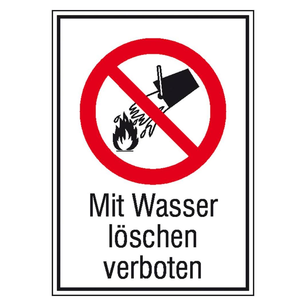 SafetyMarking VerbotsKombischild Mit Wasser löschen verboten (11.1110)