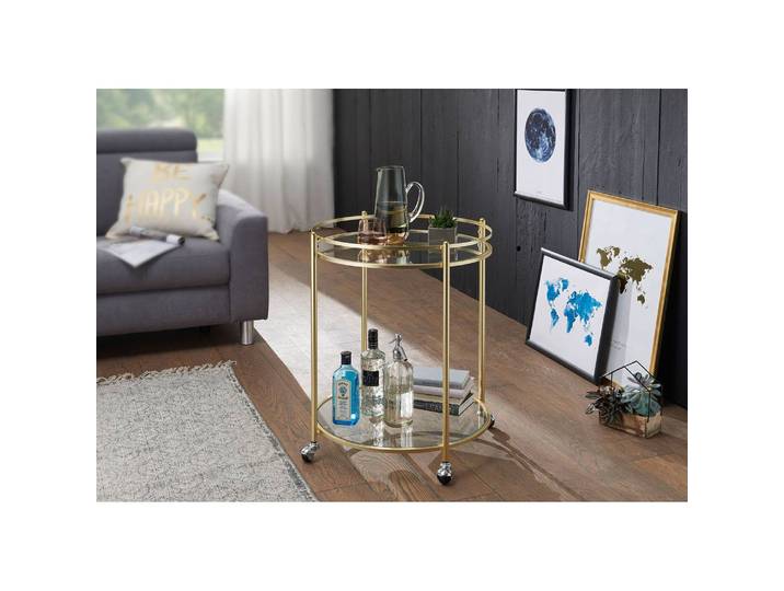 Servierwagen Achill Ø 57cm Gold