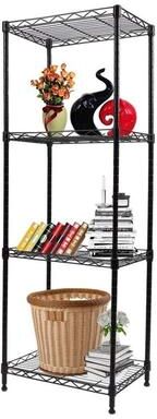fastbuy 4-Tier Steel Wire Shelving Unit Metal Storage Rack