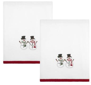 Avanti Linens Avanti Winter Snowman 2-Pack Bath Towel Set - Bath Towel 2 Pack