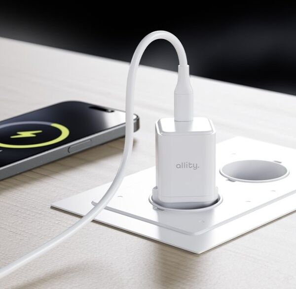 Allity Oplader, Usb-C, 20w - Hvid