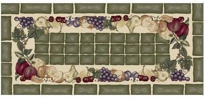 Mayberry Rug American Destination Fruitful Harvest Nylon Washable Accent Rug