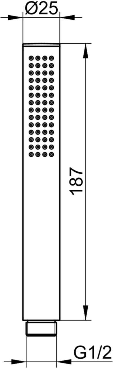 Keuco Stabhandbrause Edition Atelier 56080, 56080210100