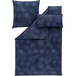 ESTELLA Bettwäsche Naoko 135 x 200 cm Satin Indigo