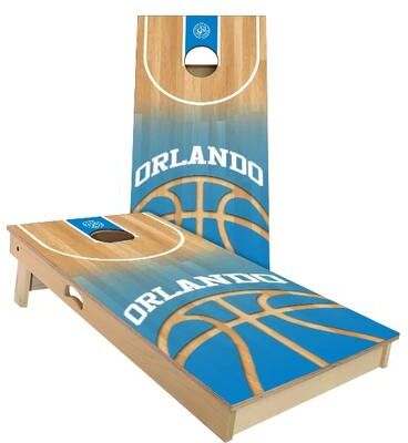Skip's Garage Orlando Basketball Outdoor Cornhole Board Set