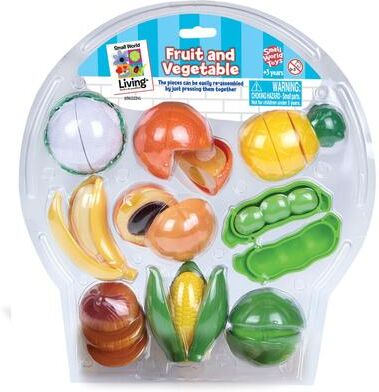 Small World Toys Pretend Play Fruit and Vegetable 9-Piece Set - Multi