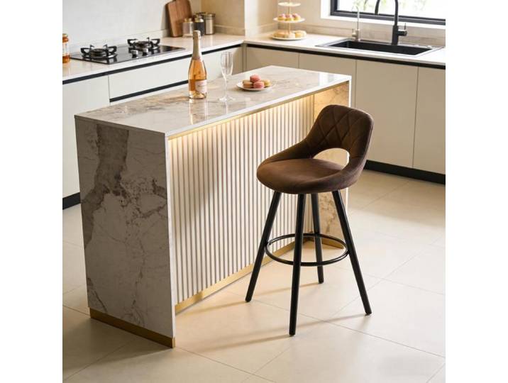 Chaise à manger Chic Assiette arrière pour chaises à manger Chaise multifonctionnelle Chaise bar Cuisine Le tabouret bar
