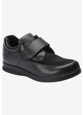 Extra Wide Width Women's Quest Casual Shoe by Drew in Black Leather (Size 7 WW)