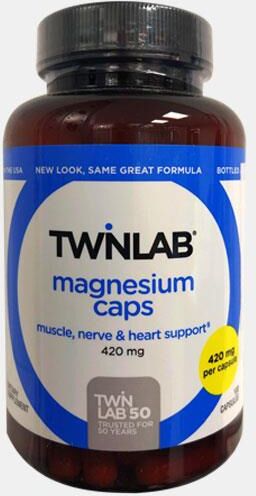 TWINLAB MAGNESIUM 420mg 100 CAPSULAS