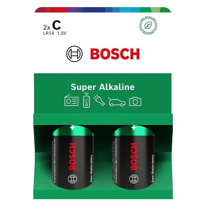 GP Batteries BOSCH BATTERIE 2 STÜCK C SUPER ALKALINE LR14SA2B/00 (2 Stk., C) (8594162800193)