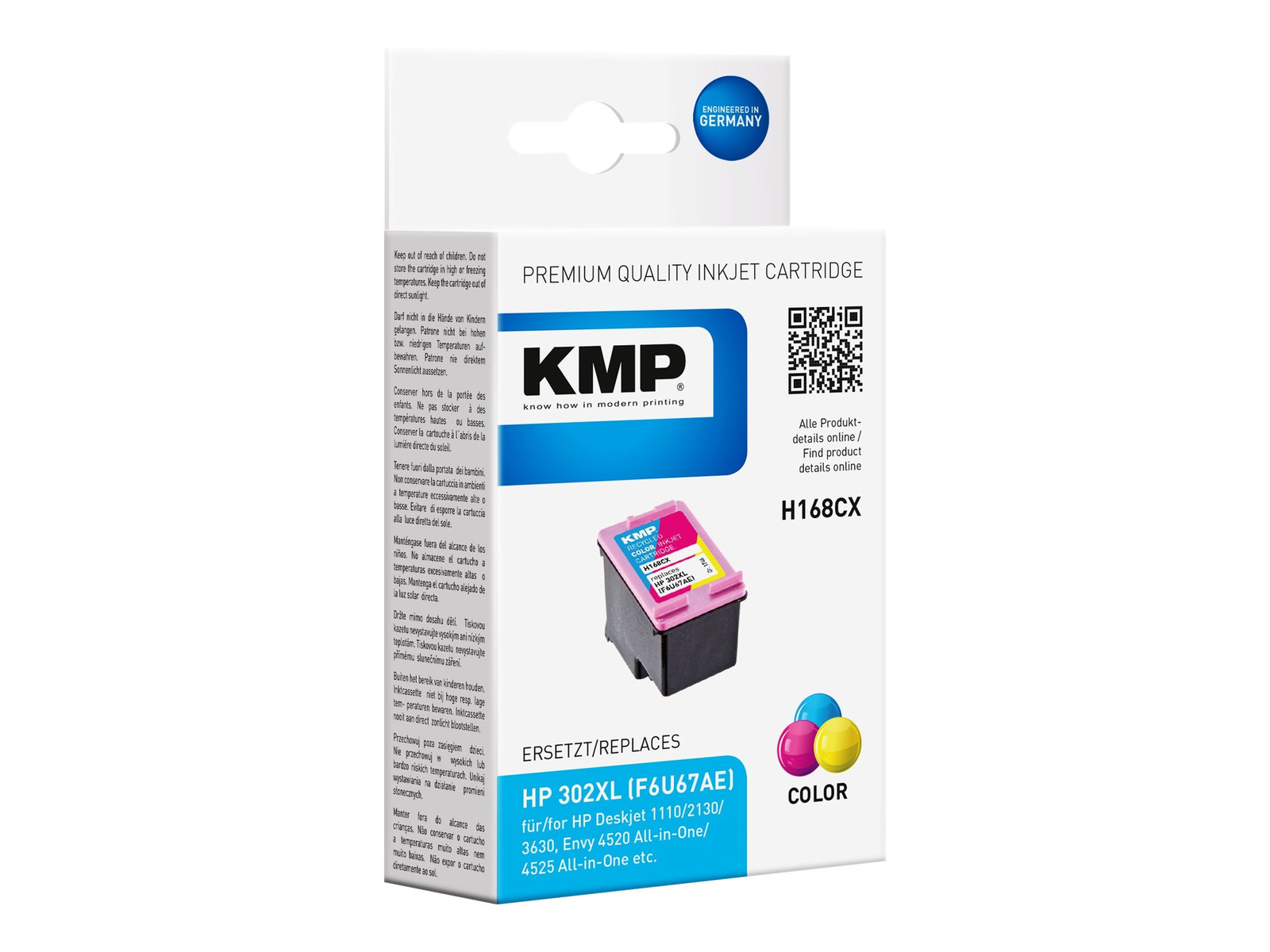 KMP Tintenpatrone compatibel met HP F6U67AE KMP 1746,4030 KMP H168CX