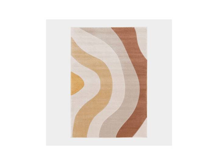 Tapis Onde - Motifs vagues rétro - 120 x 170 cm