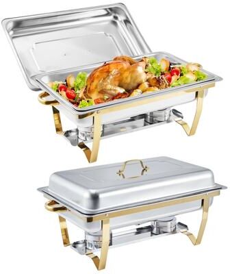 Garvee 2/4 Packs Chafing Dishes for Buffet 8QT Stainless Steel